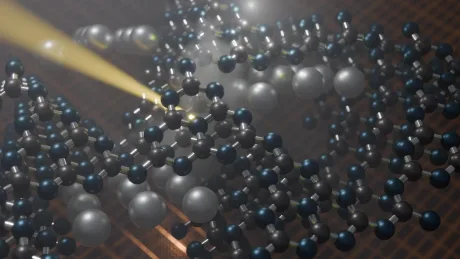 Structură moleculară complexă pentru eficiența fotocatalizei în energie solară.