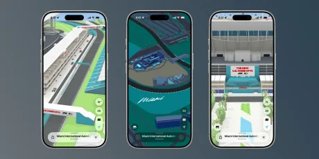 Harta 3D a circuitului F1 de la Miami, evidențiind detalii importante pentru spectatori.