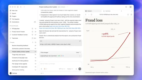 Actualizare Codex cu funcții avansate pentru dezvoltatori și integrare browser.