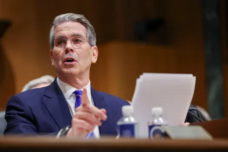 Scott Bessent discută despre tensiunile comerciale dintre SUA și Europa.