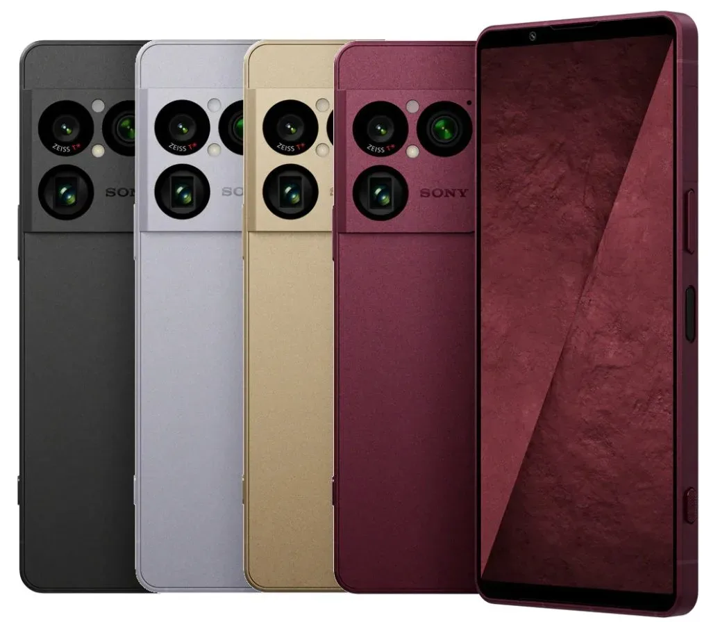 Sony Xperia 1 VIII disponibil în mai multe culori, evidențiind designul său modern.