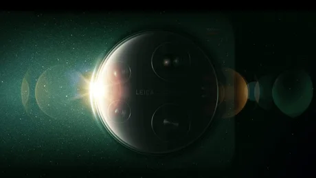 Detaliu al modulului foto circular al noului smartphone Xiaomi 17.