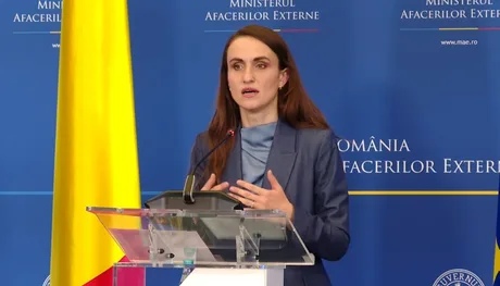 Oana Țoiu discută despre politica externă a României la Ministerul Afacerilor Externe.