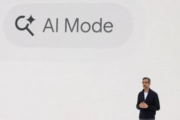 Prezentare a modului AI de către un reprezentant Google.