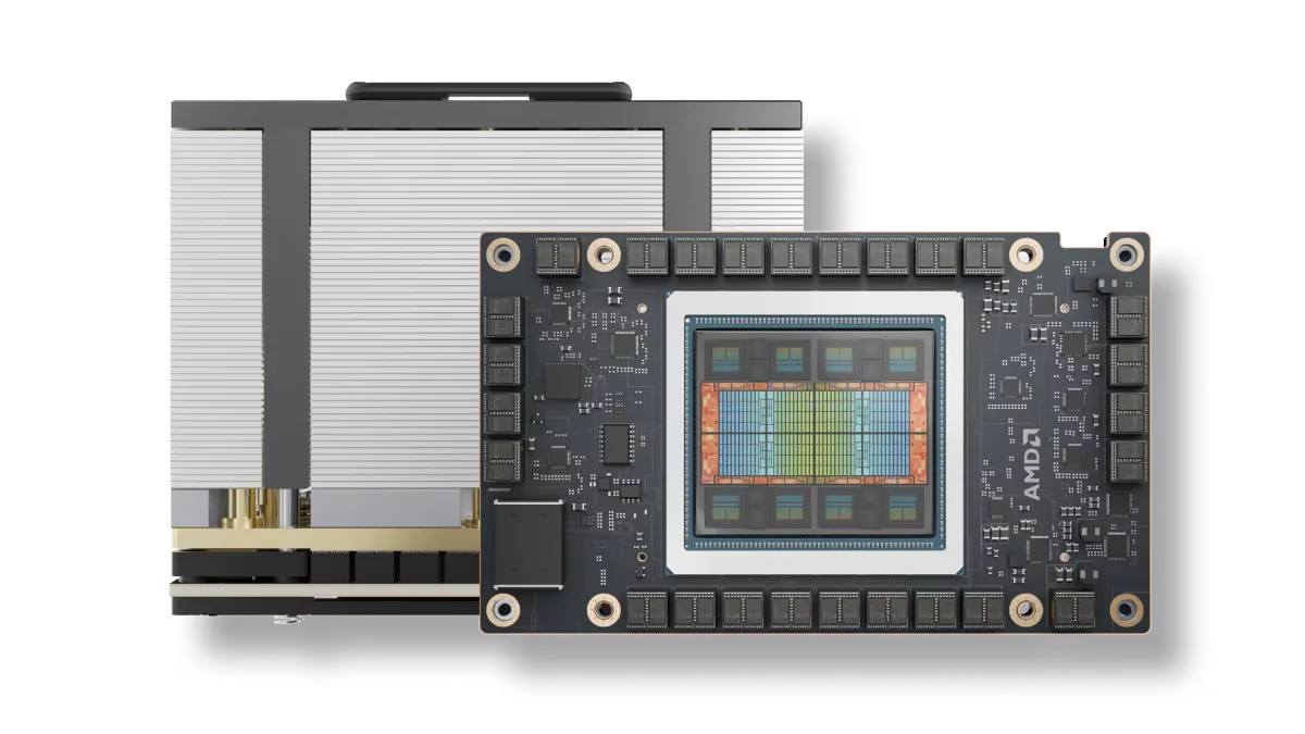 Hardware AMD destinat dezvoltării inteligenței artificiale în cloud.