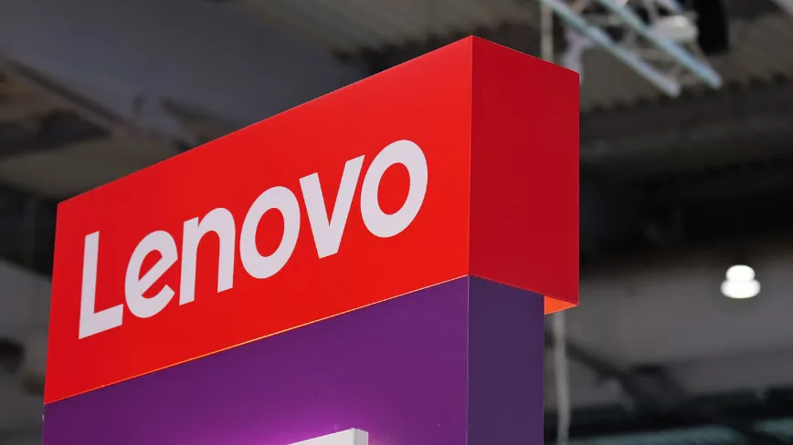 Logo-ul Lenovo expus la un eveniment tehnologic important.
