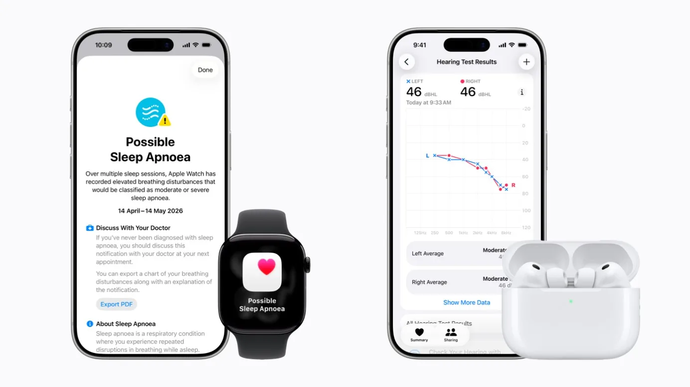 Funcții noi de sănătate pe Apple Watch și AirPods Pro în India