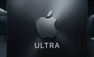Logo Apple pe un fundal elegant, cu denumirea Ultra evidențiată.