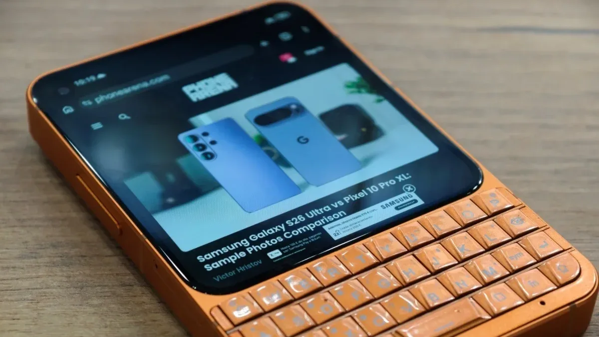 Smartphone cu tastatură fizică și ecran AMOLED, model inovator pe Kickstarter.