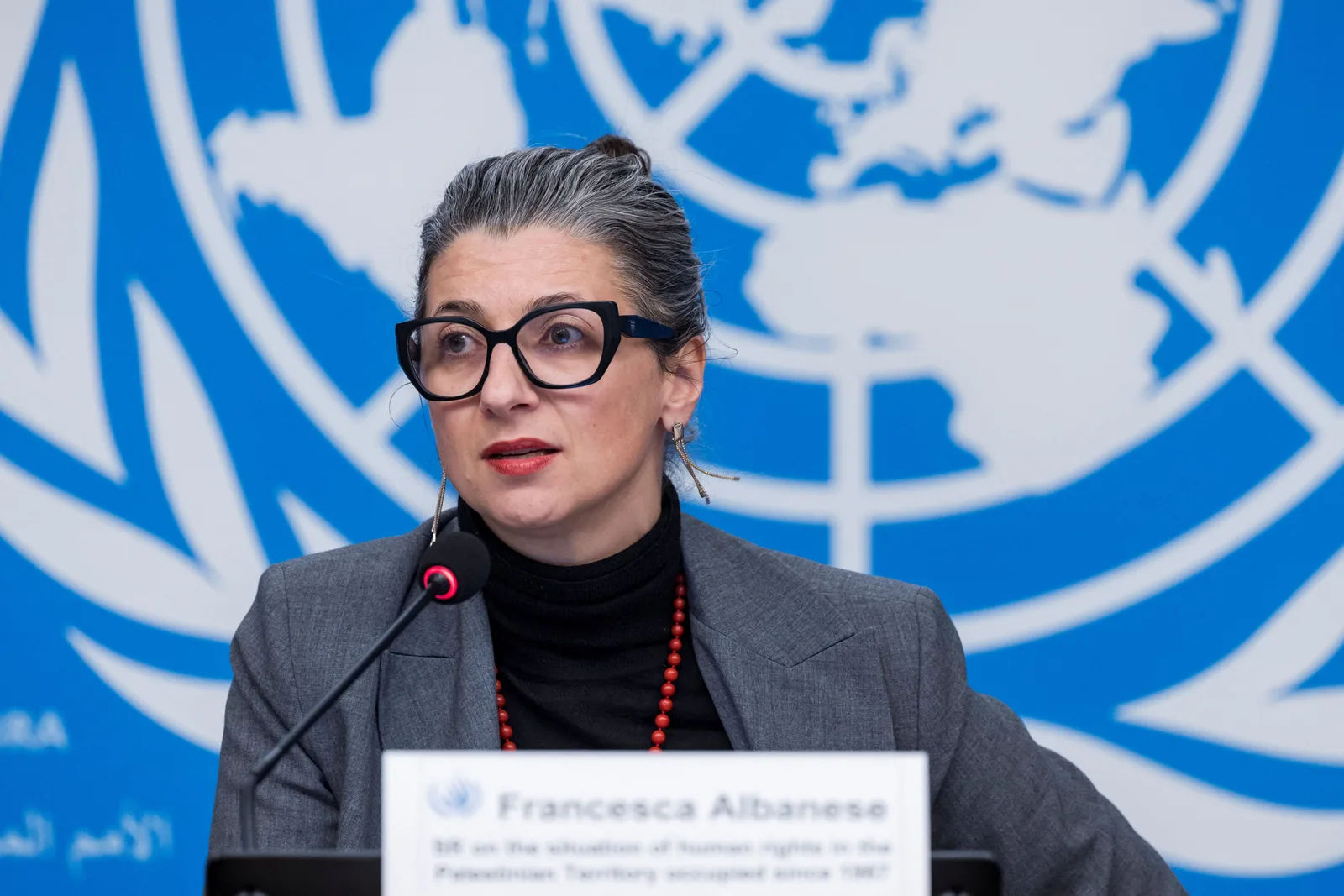 Francesca Albanese discută despre situația din Liban și Iran la ONU.