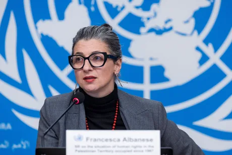Francesca Albanese discută despre situația din Liban și Iran la ONU.