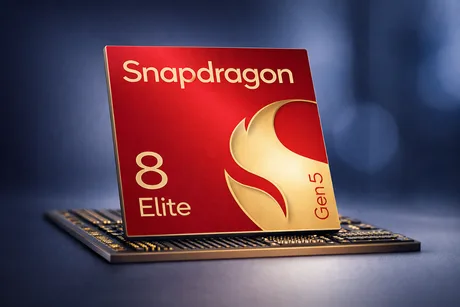 Cip Snapdragon 8 Elite Gen 6 pe un fundal elegant, evidențiind inovația tehnologică.