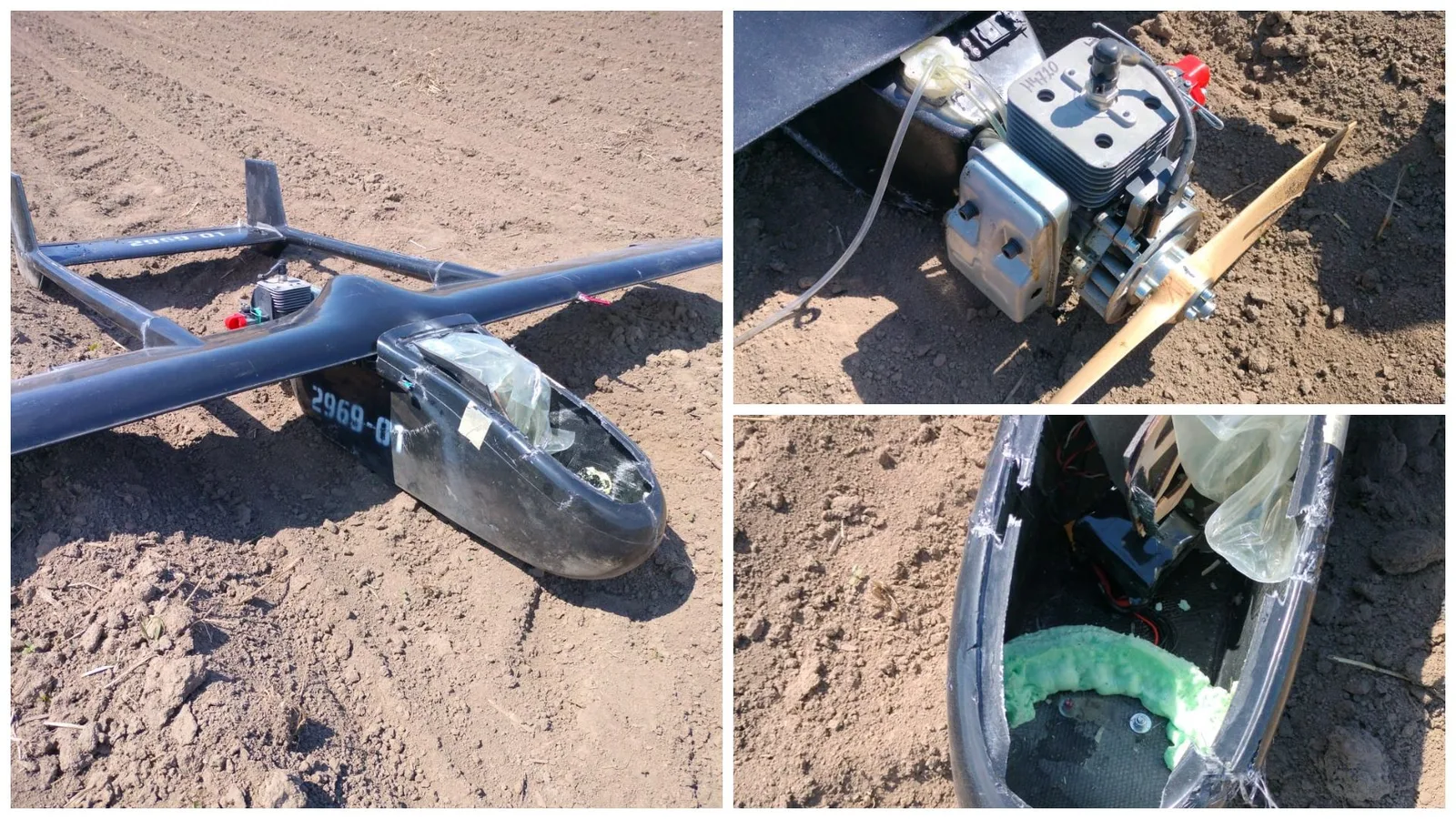 Dronă prăbușită pe un câmp din Suceava, investigată de autorități.