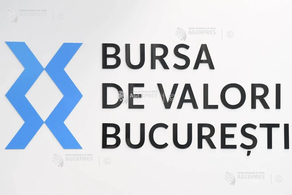 Logo-ul Bursei de Valori București pe un fundal alb.
