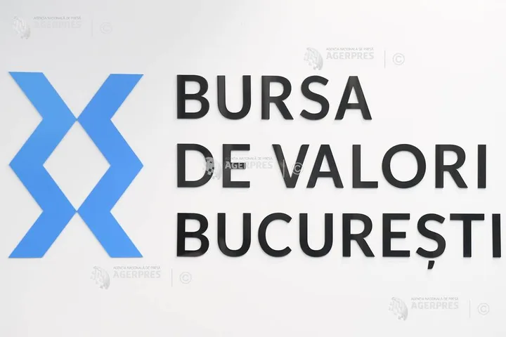 Logo-ul Bursei de Valori București pe un fundal alb.