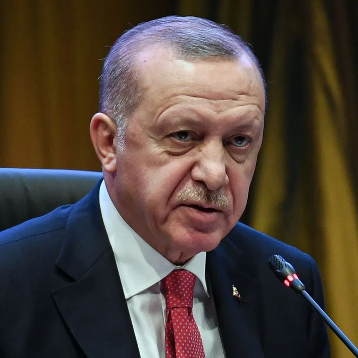 Recep Tayyip Erdogan discutând despre strategia regională a Turciei.