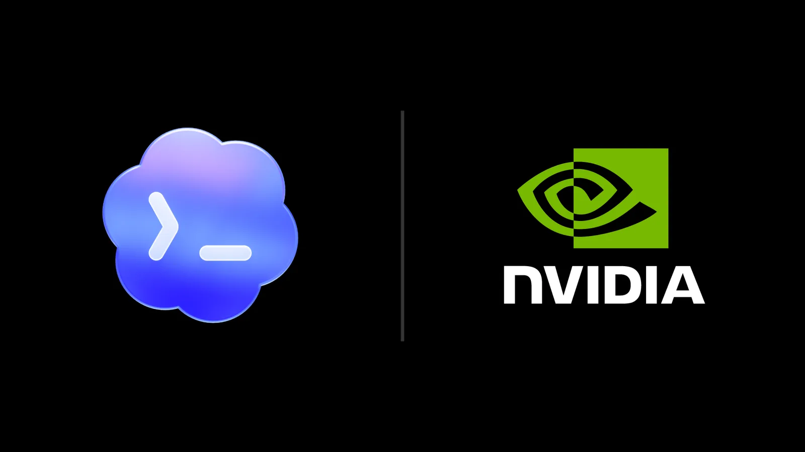 Logo-uri OpenAI și NVIDIA pe fundal negru, simbolizând colaborarea tehnologică.