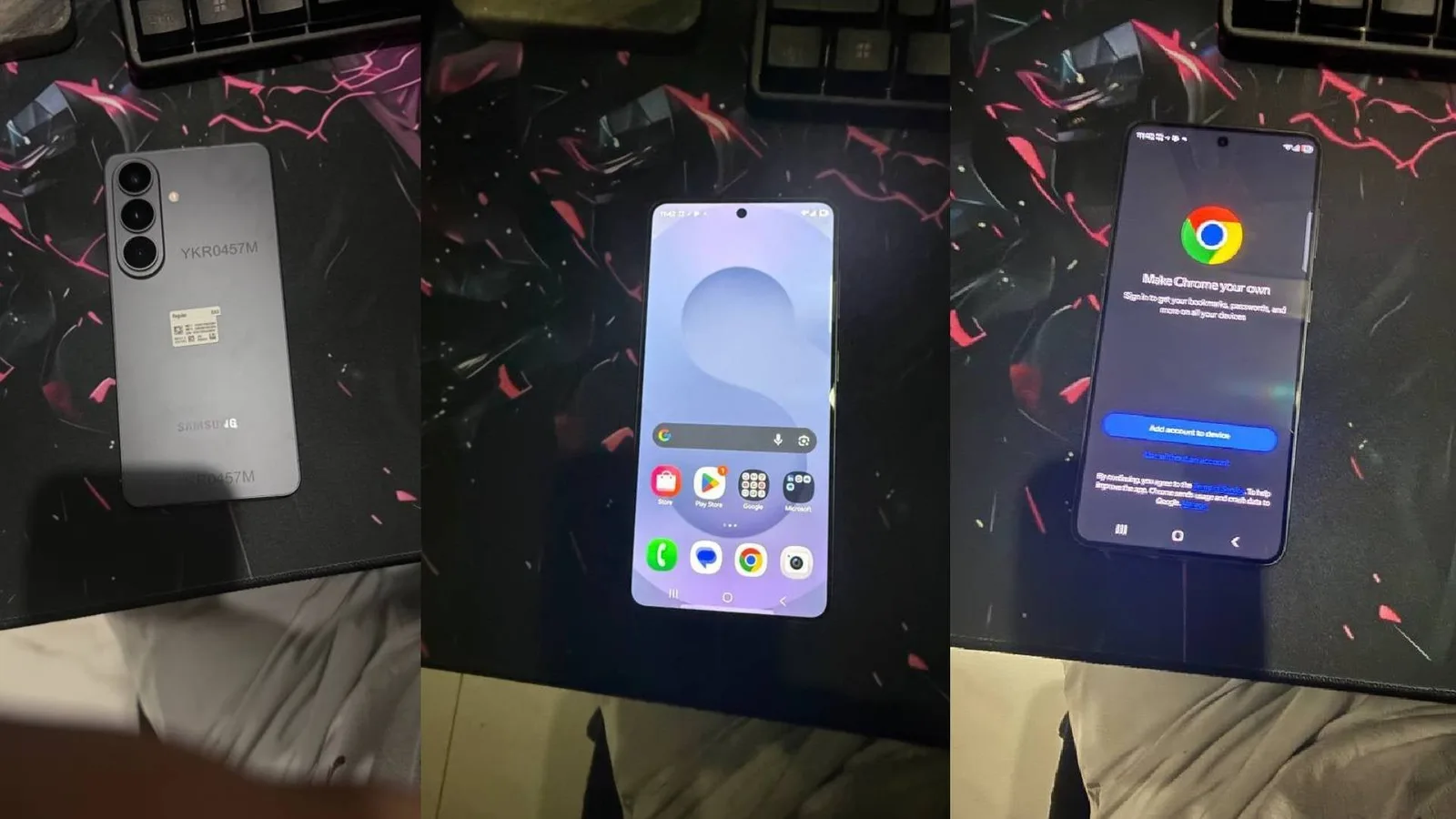 Imagini recente cu Samsung Galaxy S26+, design similar cu S25+.