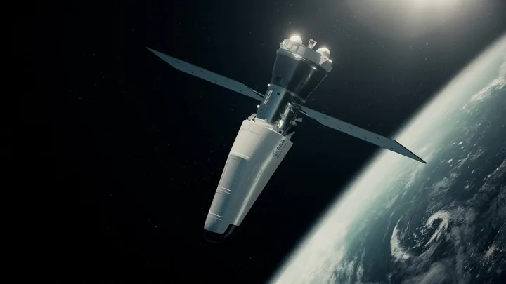 Space Rider în orbita Pământului, pregătit pentru teste de aterizare și protecție termică.