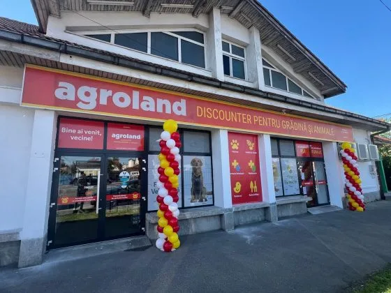Magazin Agroland modernizat, cu oferte extinse pentru clienți.