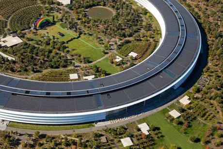 Sediul Apple, un exemplu de arhitectură modernă și sustenabilitate.