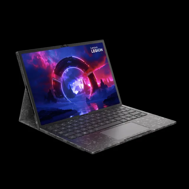Laptop Lenovo cu un aspect modern și funcționalitate avansată.