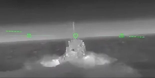 Atac cu dronă asupra unei nave rusești în Marea Caspică, la distanță mare de front.