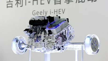 Motor hibrid Geely cu eficiență termică record de 48,41%.