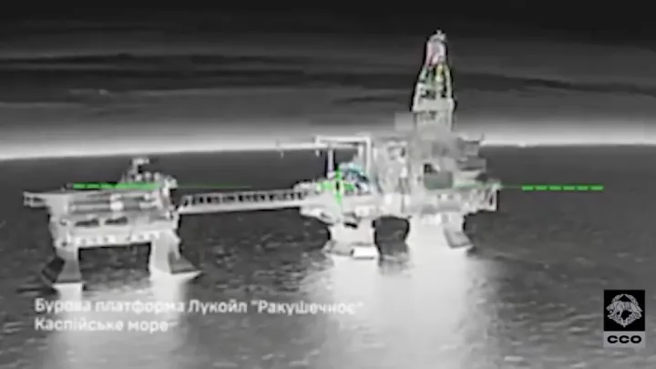 Atac cu drone asupra platformelor petroliere în Marea Caspică