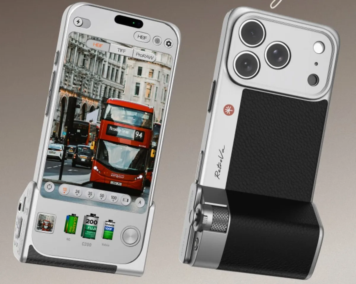 Compararea fotografiilor realizate cu iPhone și kitul RetroVa.
