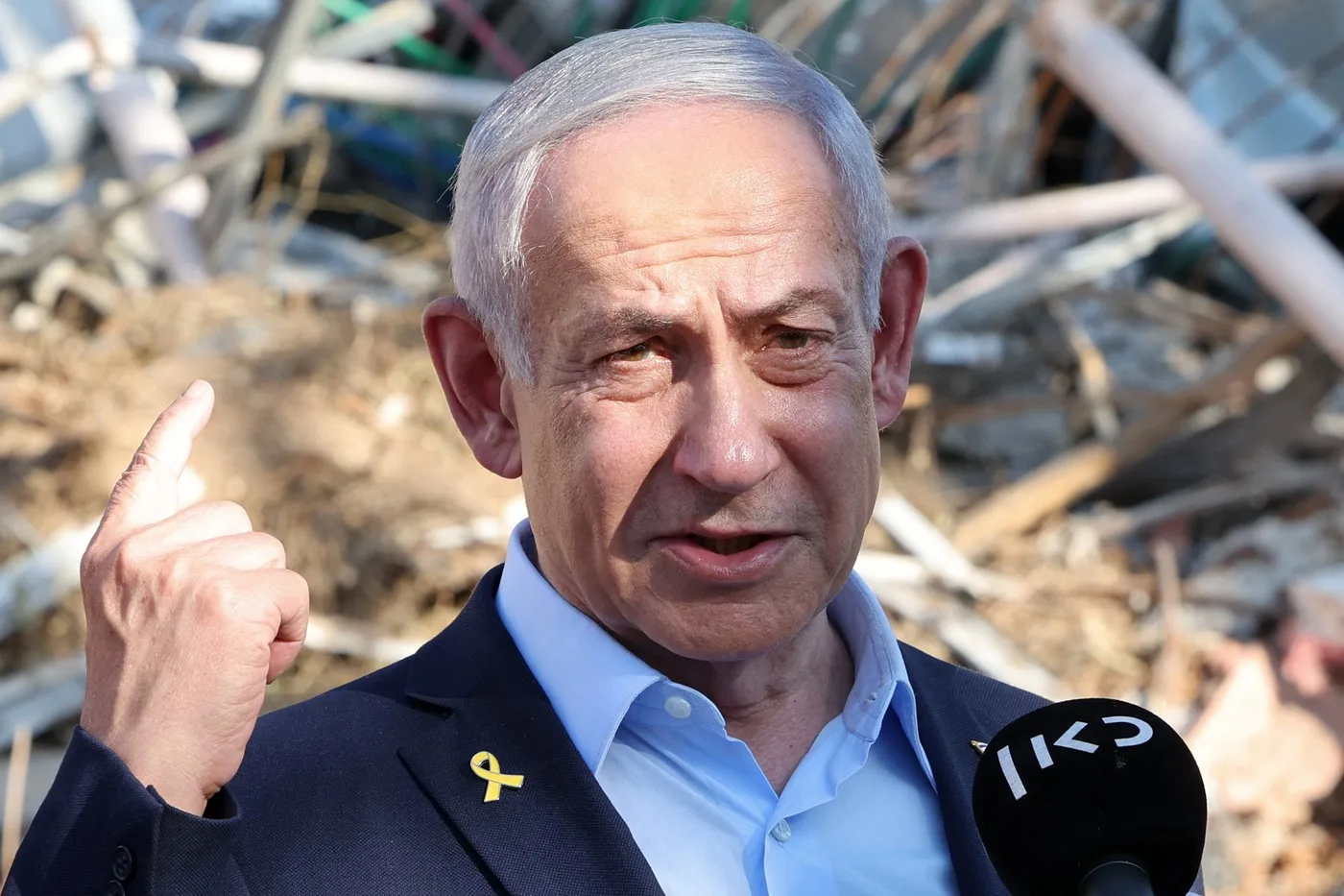Benjamin Netanyahu discută despre responsabilitatea în fața atacului din 7 octombrie 2023.