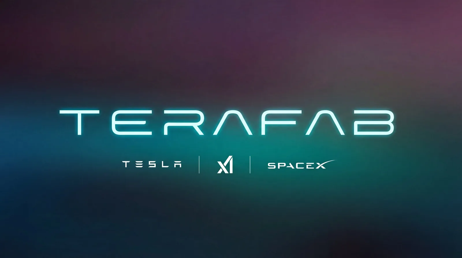 Logo-ul Terafab, un proiect inovator pentru producția de cipuri AI.