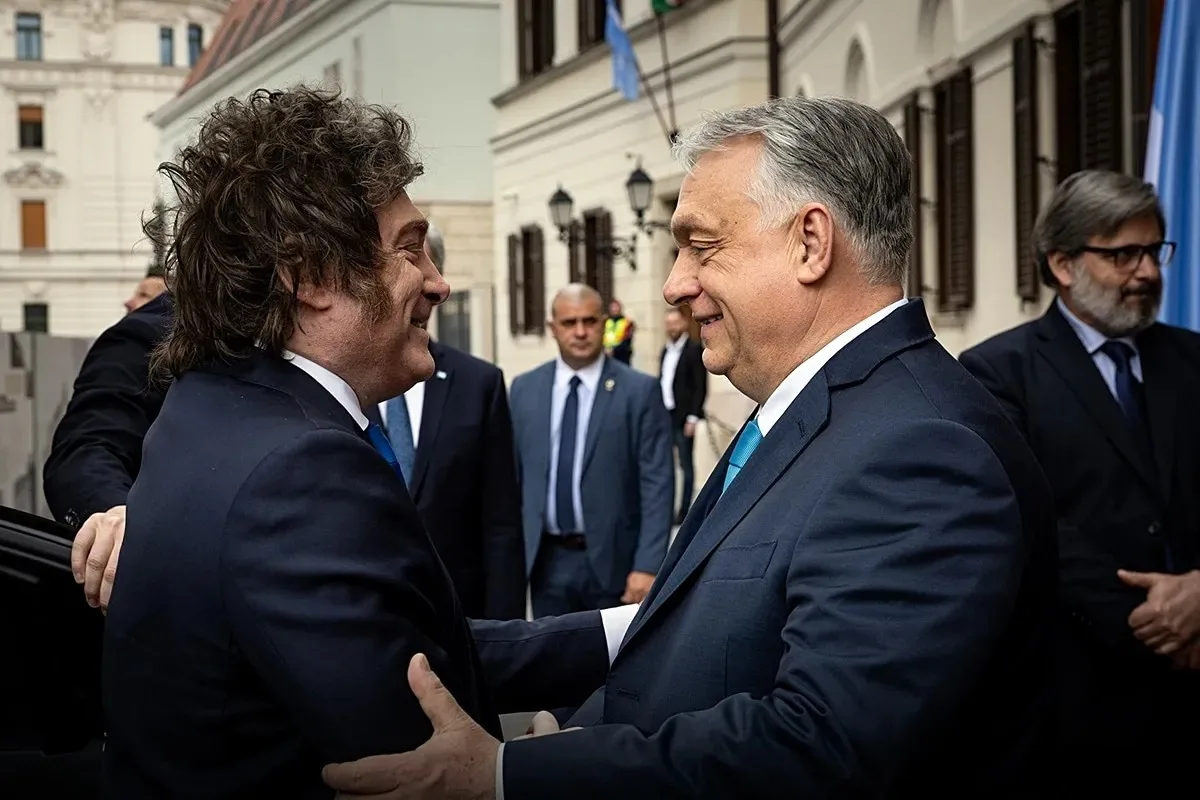 Întâlnirea dintre Javier Milei și Viktor Orbán la Budapesta.