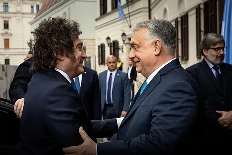 Întâlnirea dintre Javier Milei și Viktor Orbán la Budapesta.
